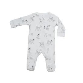 Dalmatians Zipper Footie