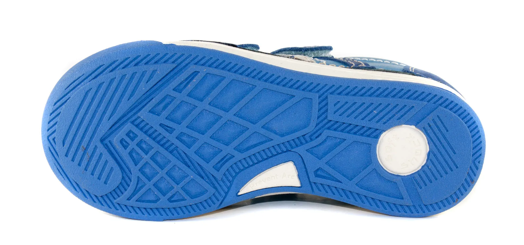 D.D. Step little kid boy shoes bermuda blue with stripes size US 8.5-12