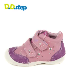 D.D. Step toddler girl shoes pink and purple with diamonds size US 4-8