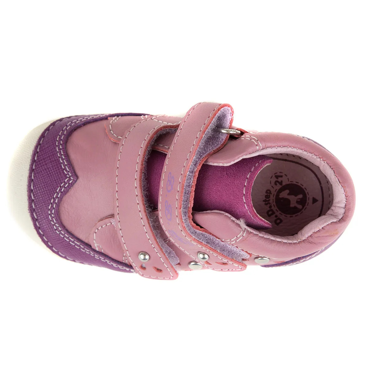 D.D. Step toddler girl shoes pink and purple with diamonds size US 4-8