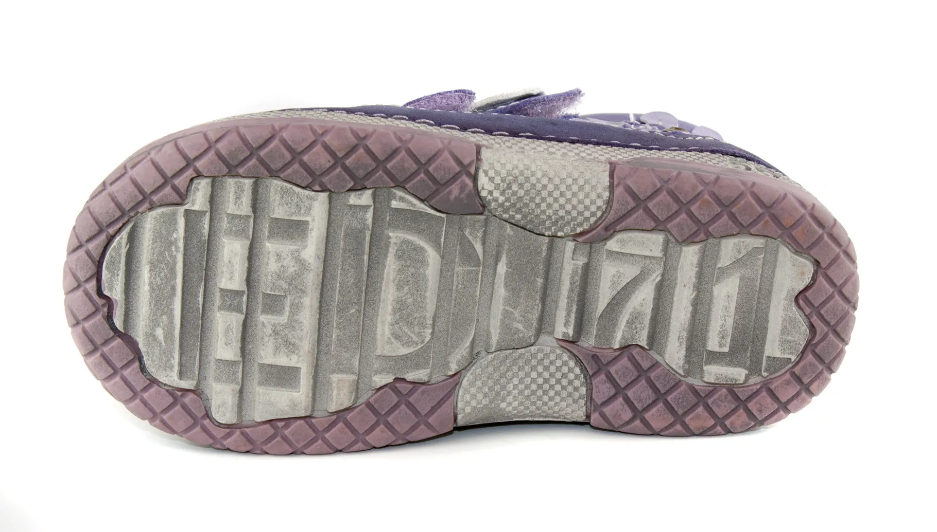 D.D. Step toddler girl shoes violet with flower size US 4-8