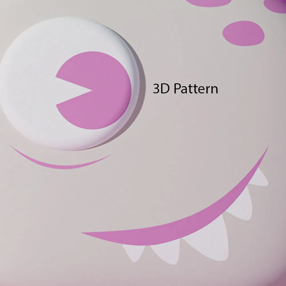 Dewy the Smiley Monster, 3d Lightweight Ergo Backpack for Toddlers and Kids 