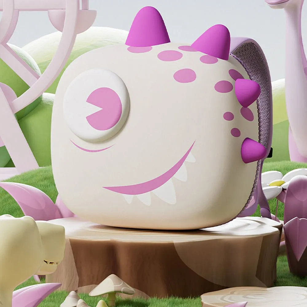 Dewy the Smiley Monster, 3d Lightweight Ergo Backpack for Toddlers and Kids 