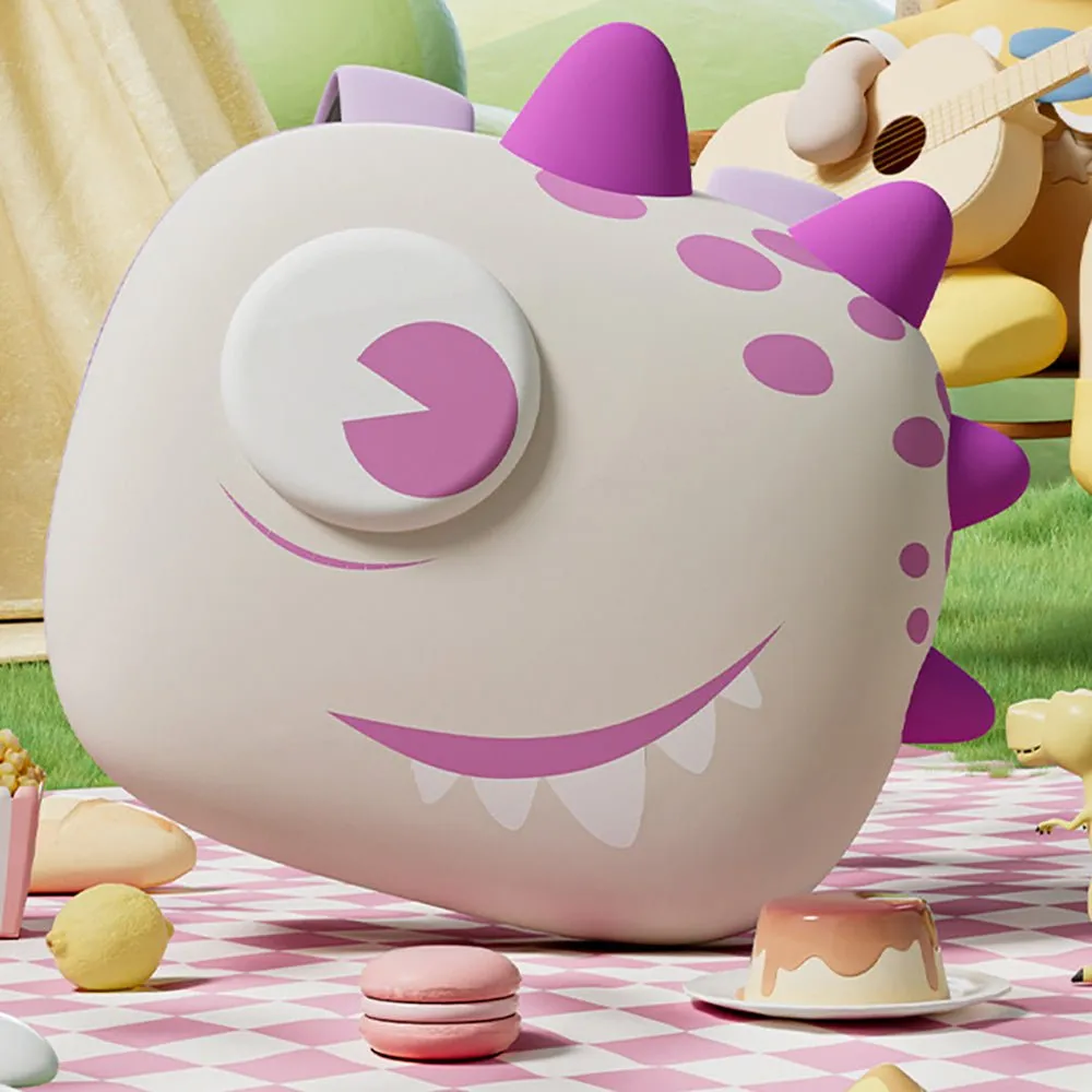 Dewy the Smiley Monster, 3d Lightweight Ergo Backpack for Toddlers and Kids 