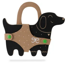 Dog Shaped Chalk Board / with Chalk