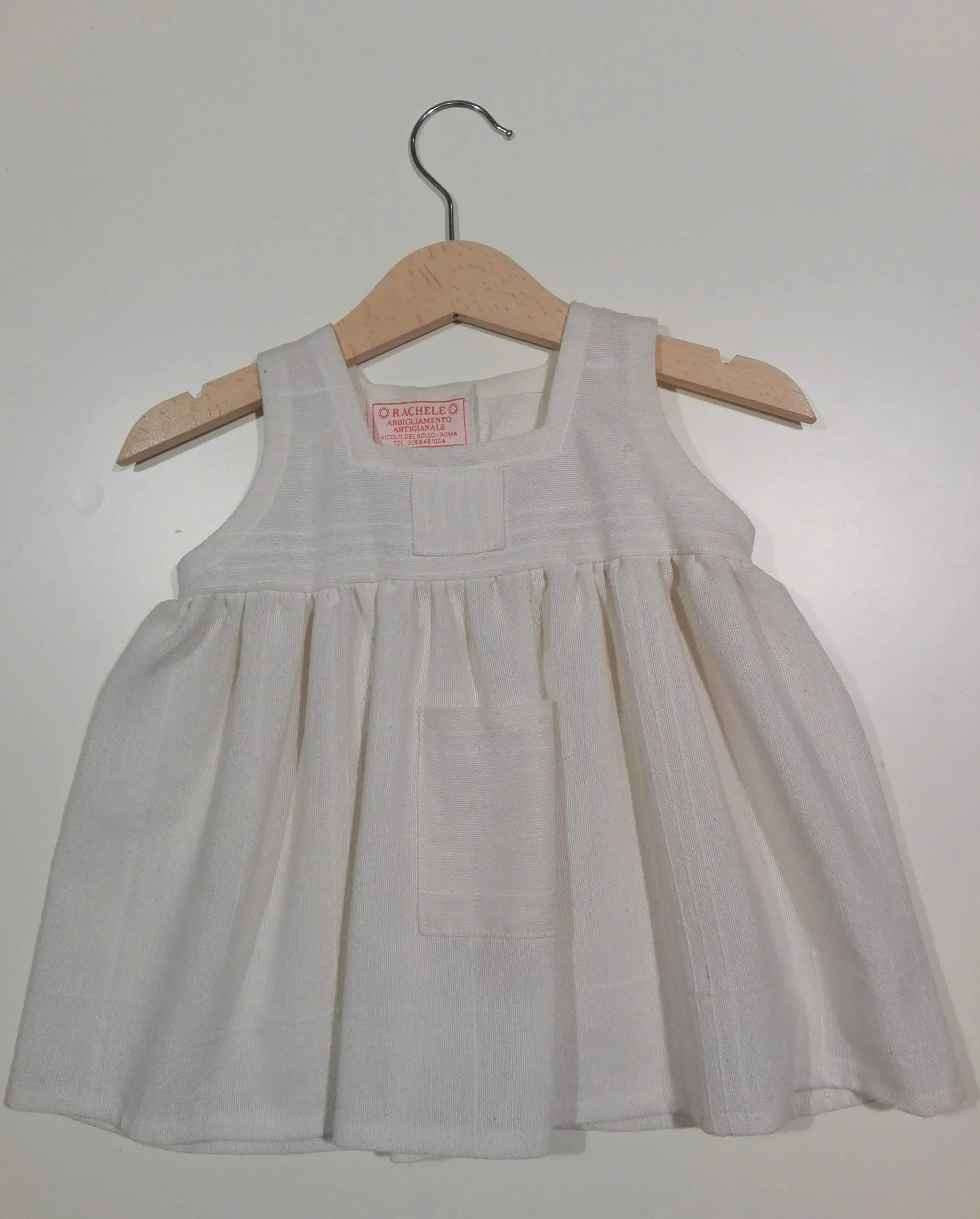 Dress without sleeve in cotton