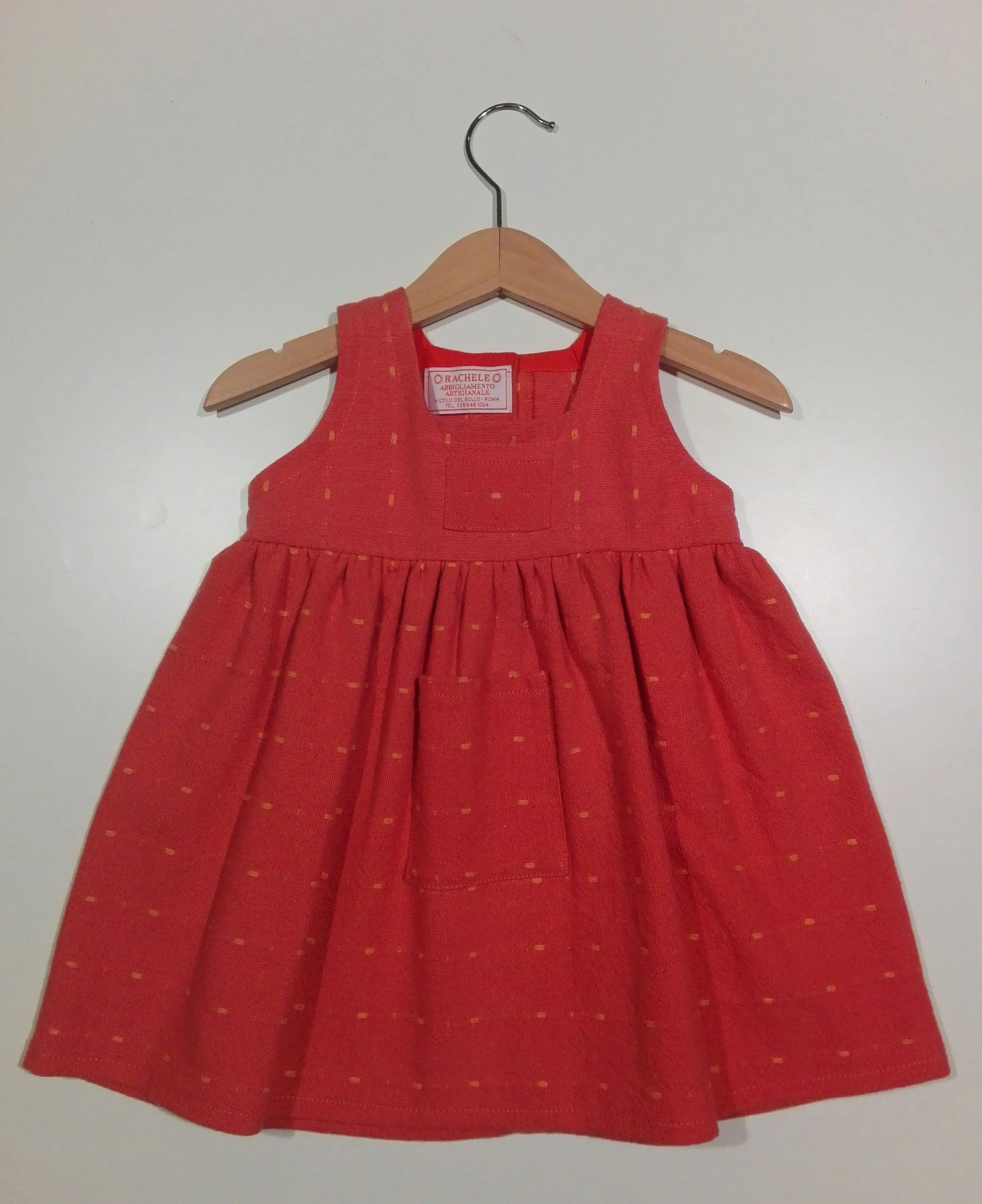 Dress without sleeve in cotton