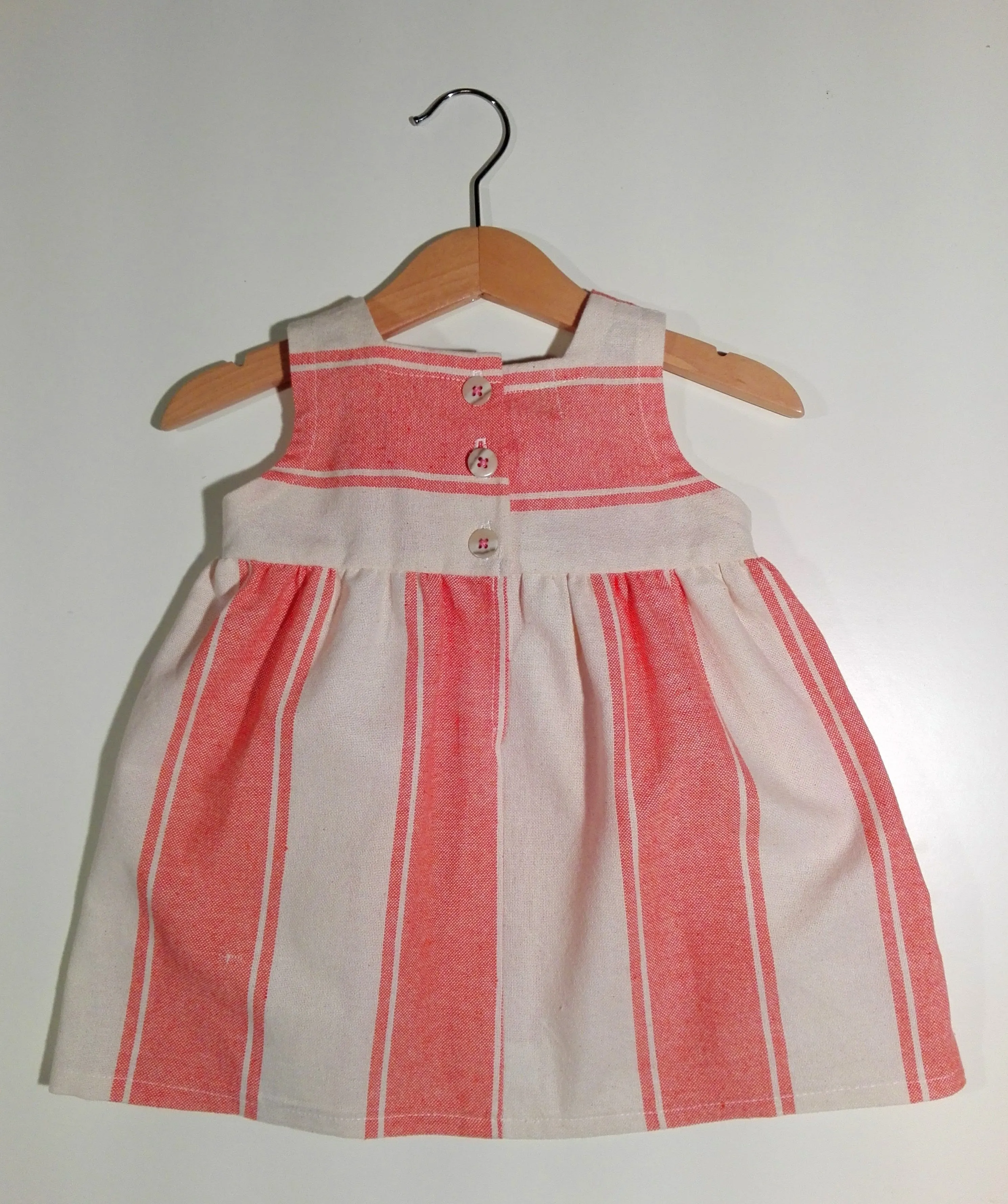 Dress without sleeve in soft cotton