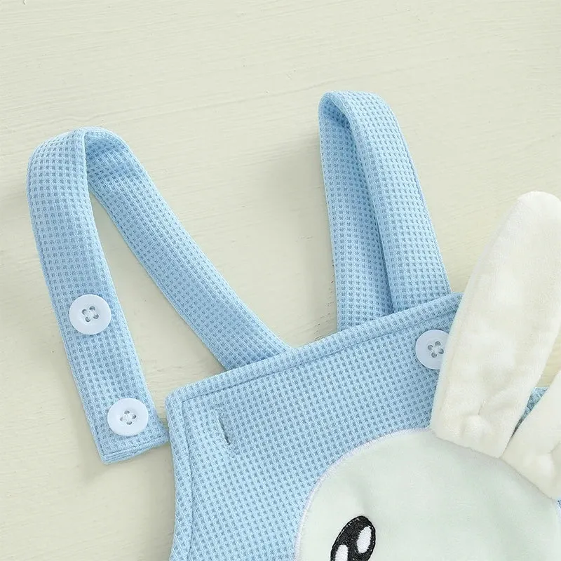 Easter Bunny Baby Suits and Caps Embroidered Romper with Hat 2Pcs Sets