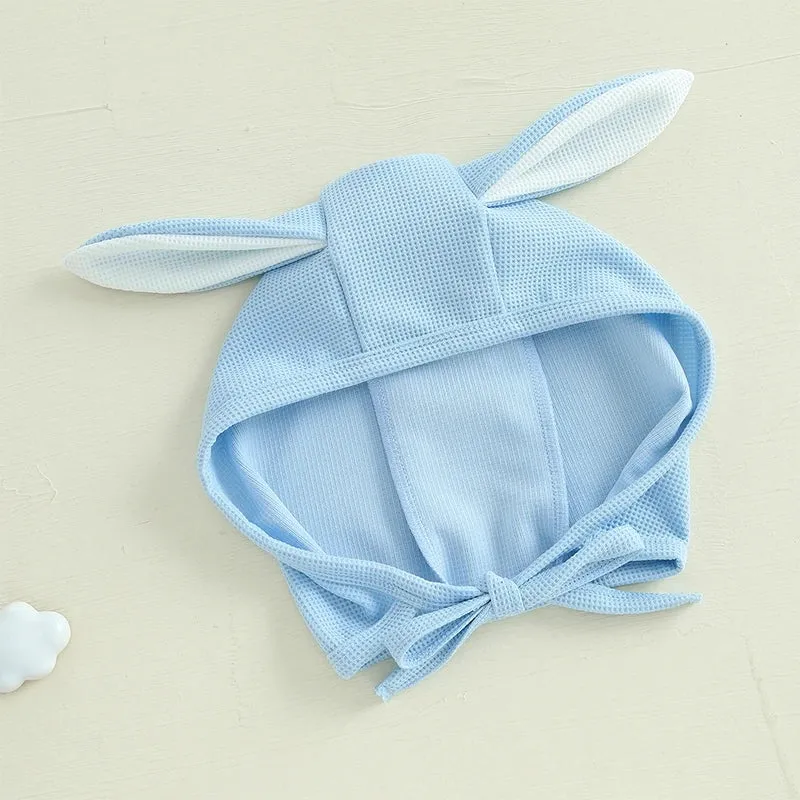 Easter Bunny Baby Suits and Caps Embroidered Romper with Hat 2Pcs Sets