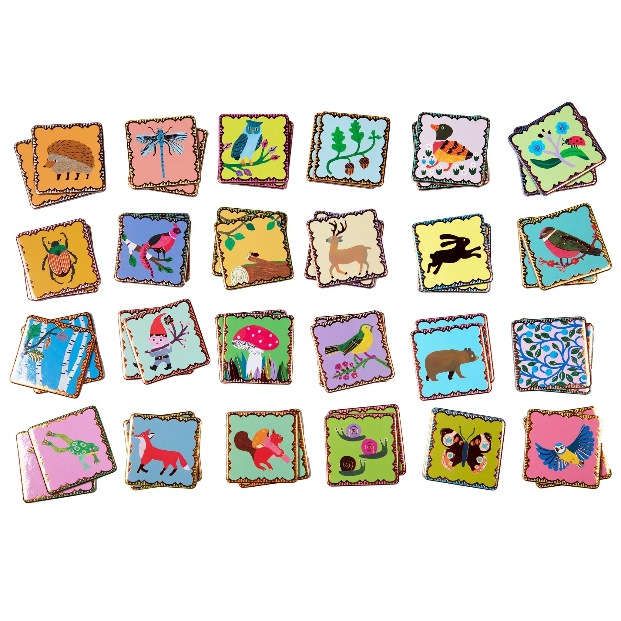 Eeboo | Shiny Woodland Memory & Matching Game