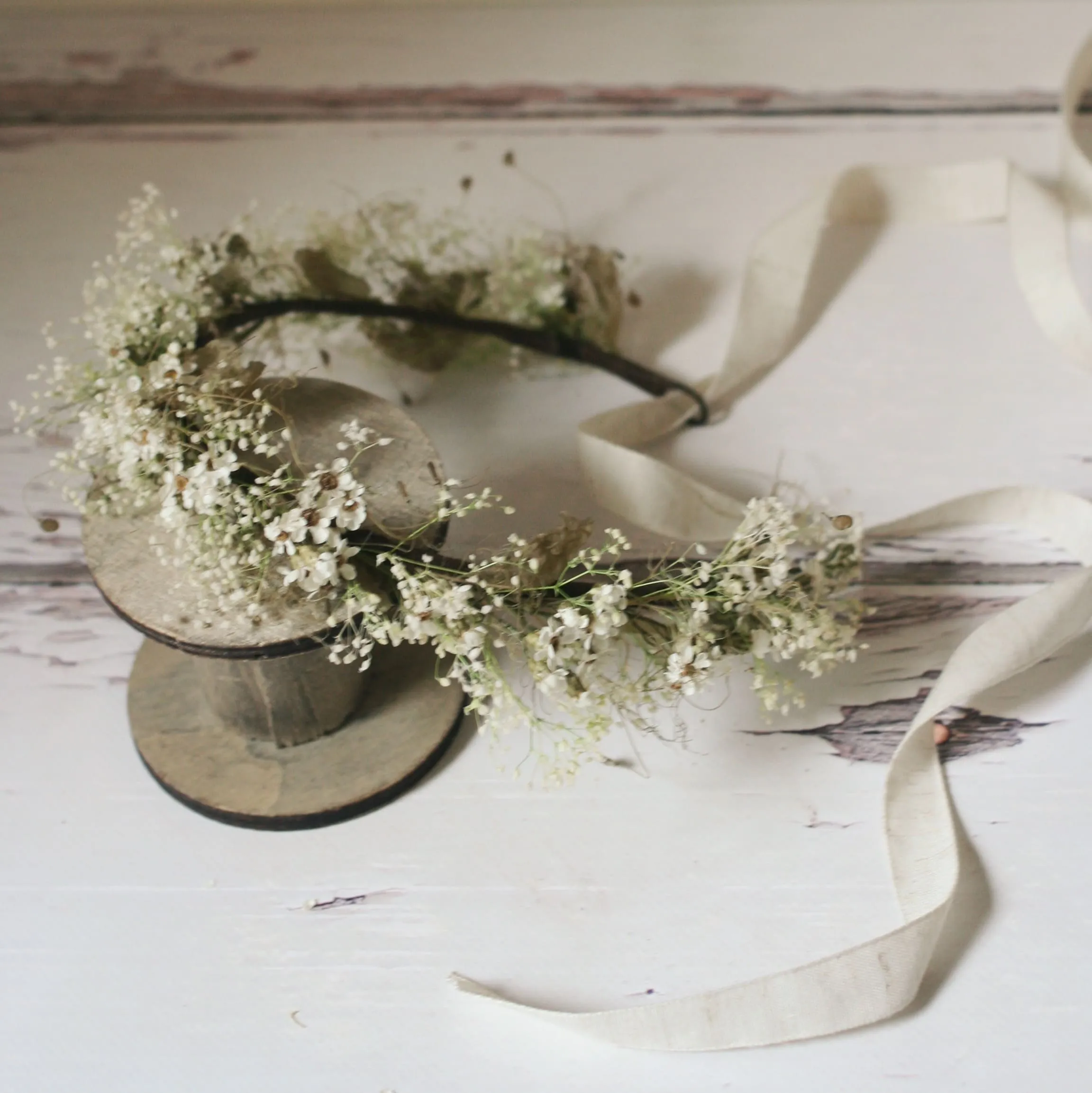 Everlasting Mountain Daisy Flower Crown FOREST FAIRY