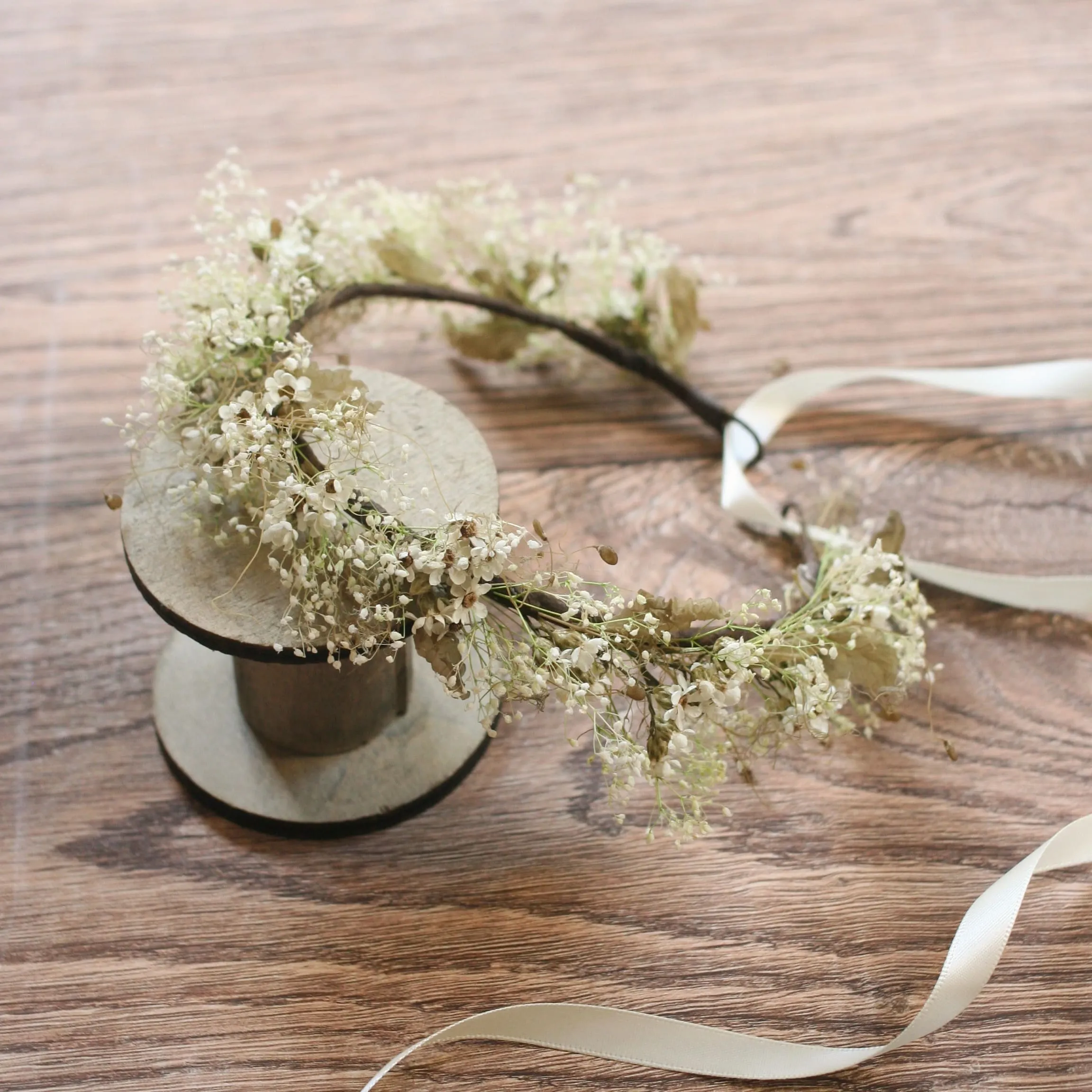 Everlasting Mountain Daisy Flower Crown FOREST FAIRY