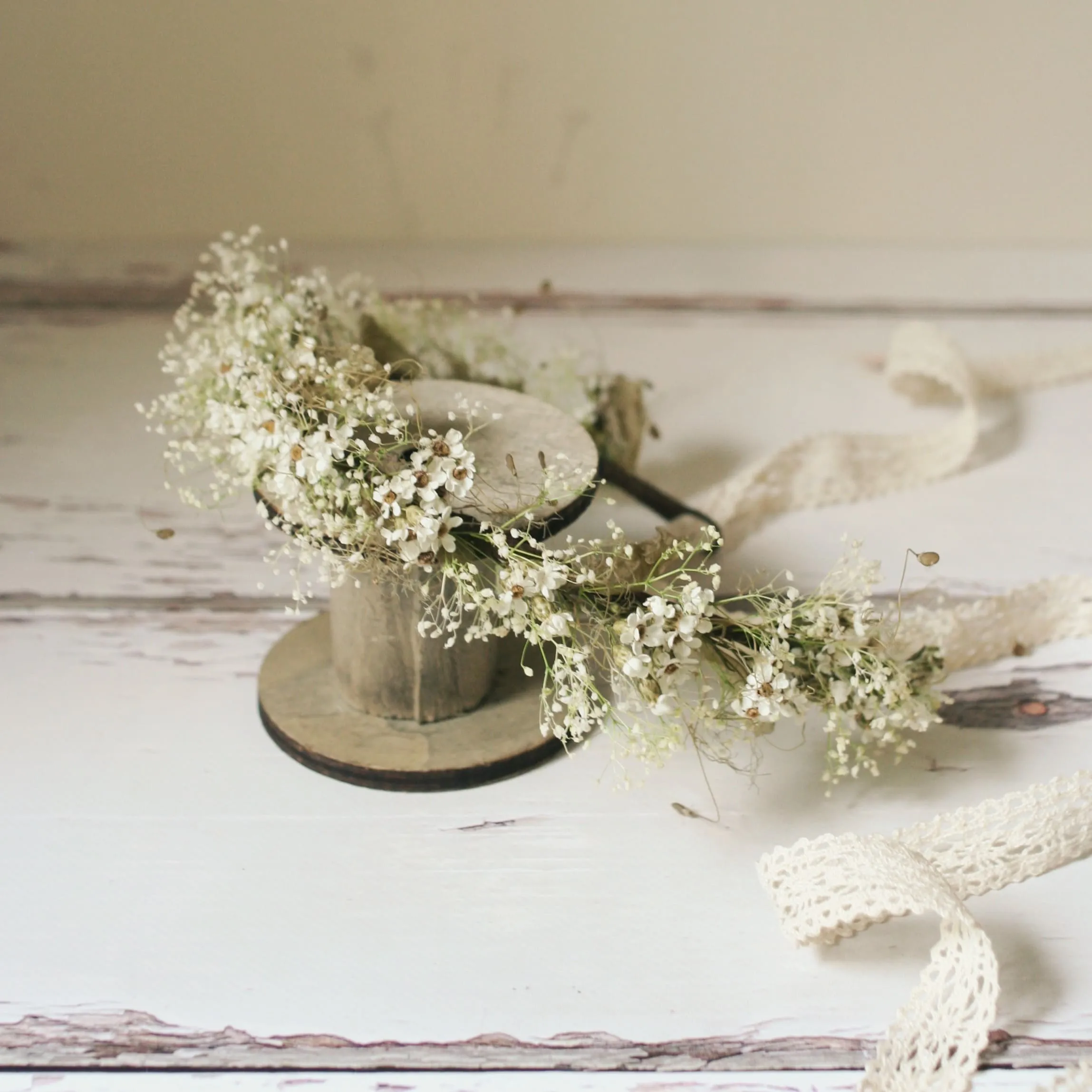 Everlasting Mountain Daisy Flower Crown FOREST FAIRY