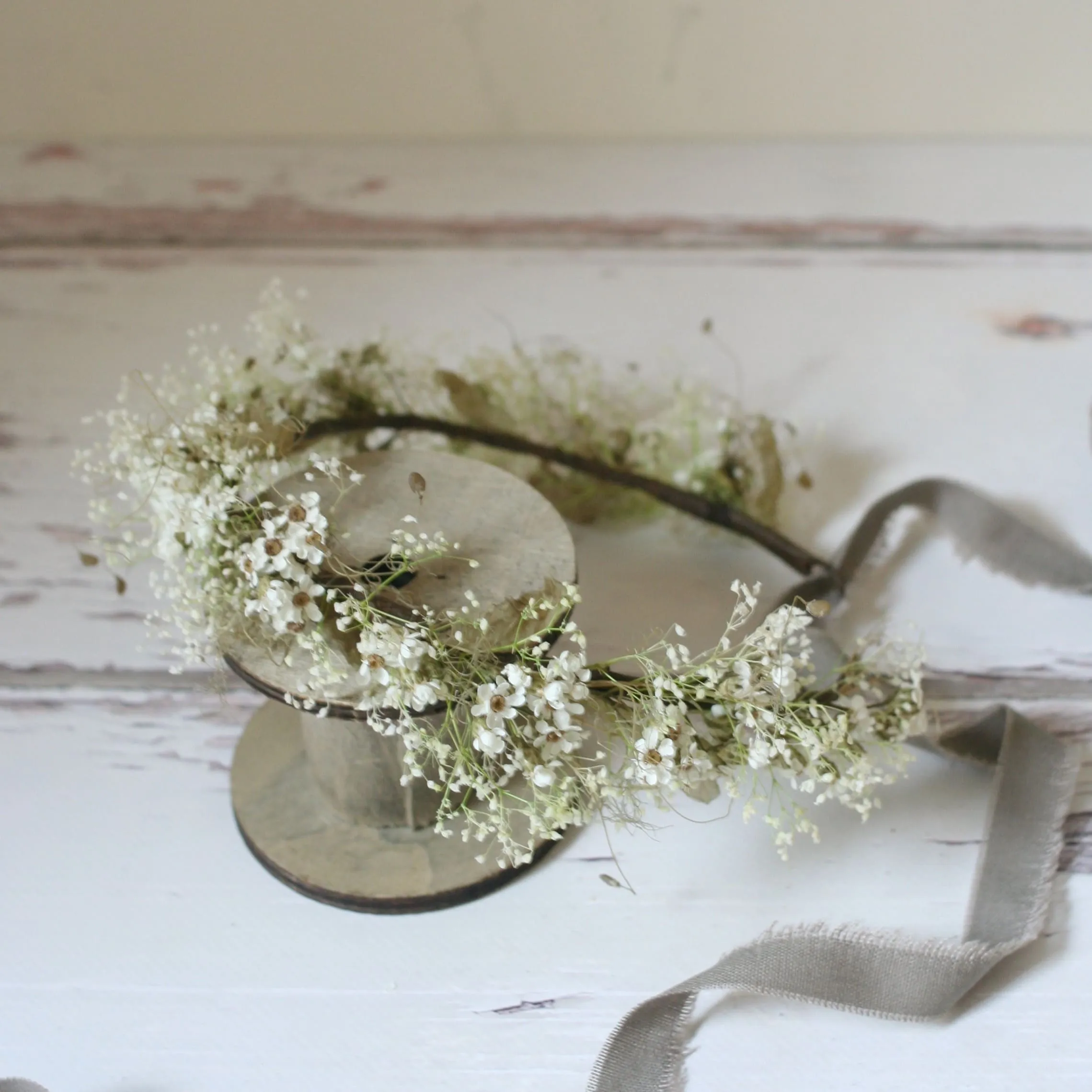 Everlasting Mountain Daisy Flower Crown FOREST FAIRY