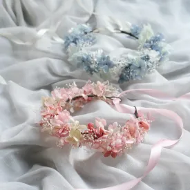 Everlasting Preserved Flower Crown HYDRANGEA