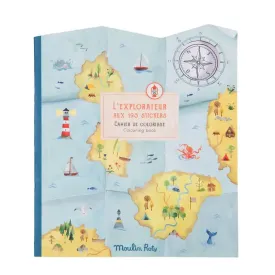Explorer Coloring Book with Stickers