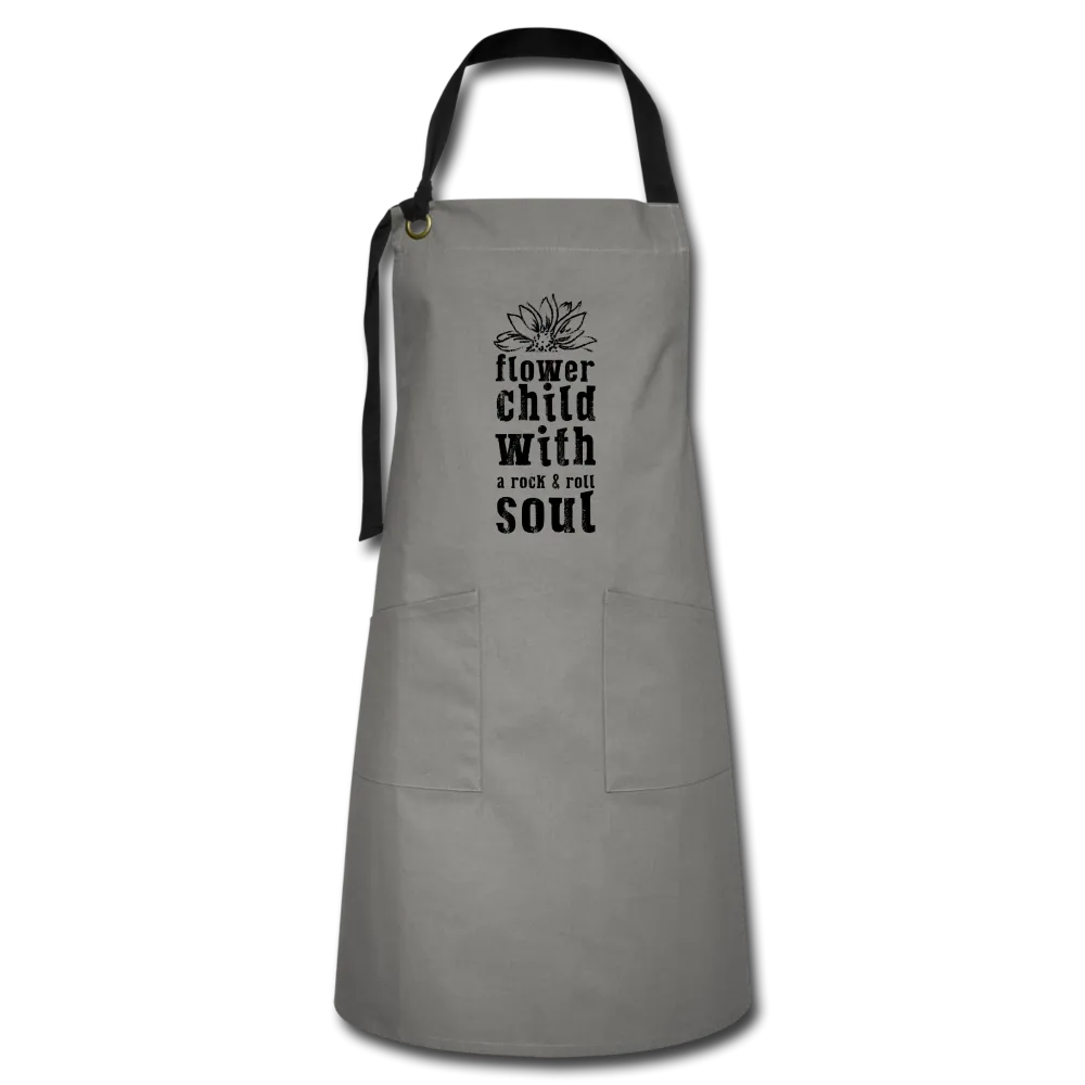 Flower Child - Rock n Roll Soul- Artisan Apron