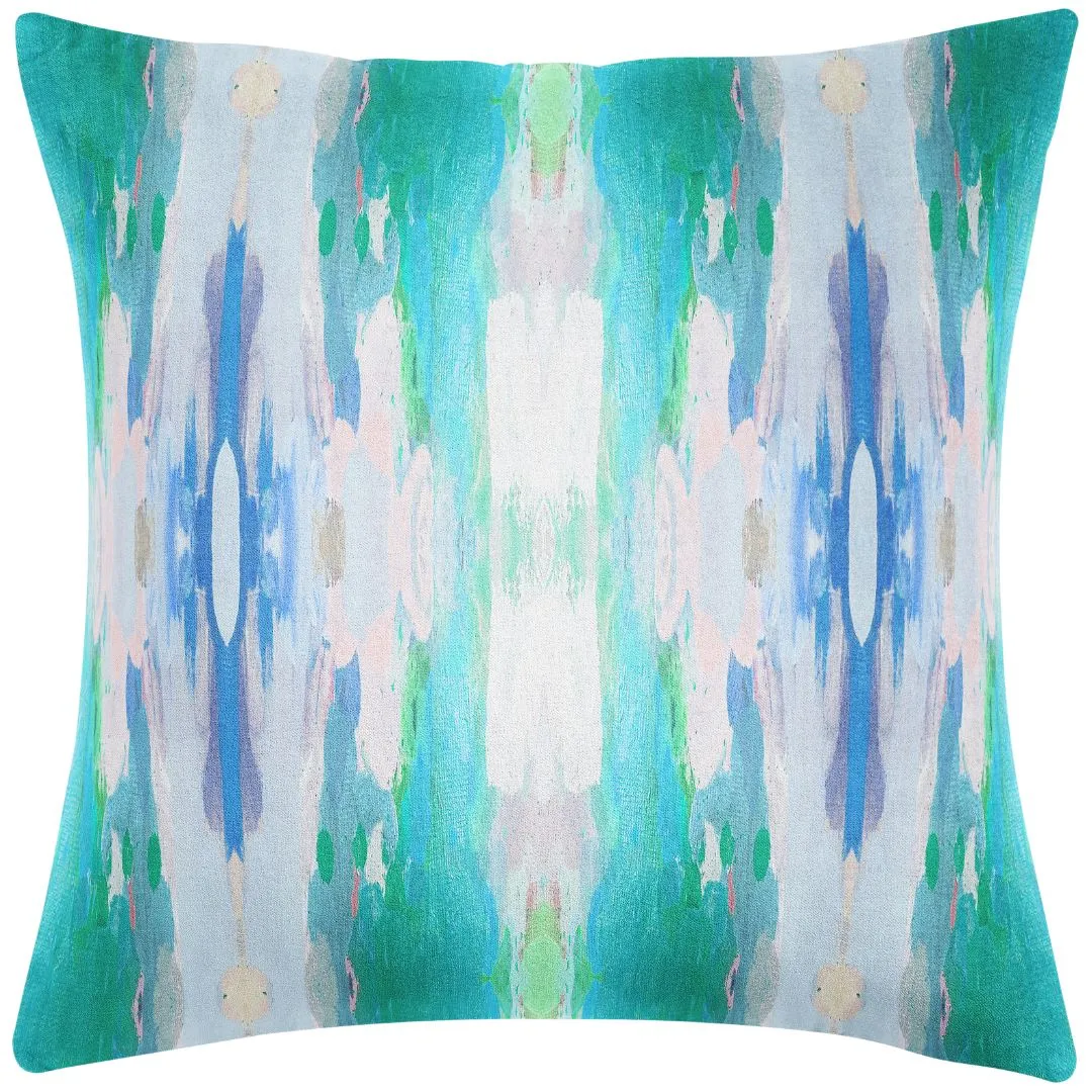 Flower Child Teal 26x26 Pillow