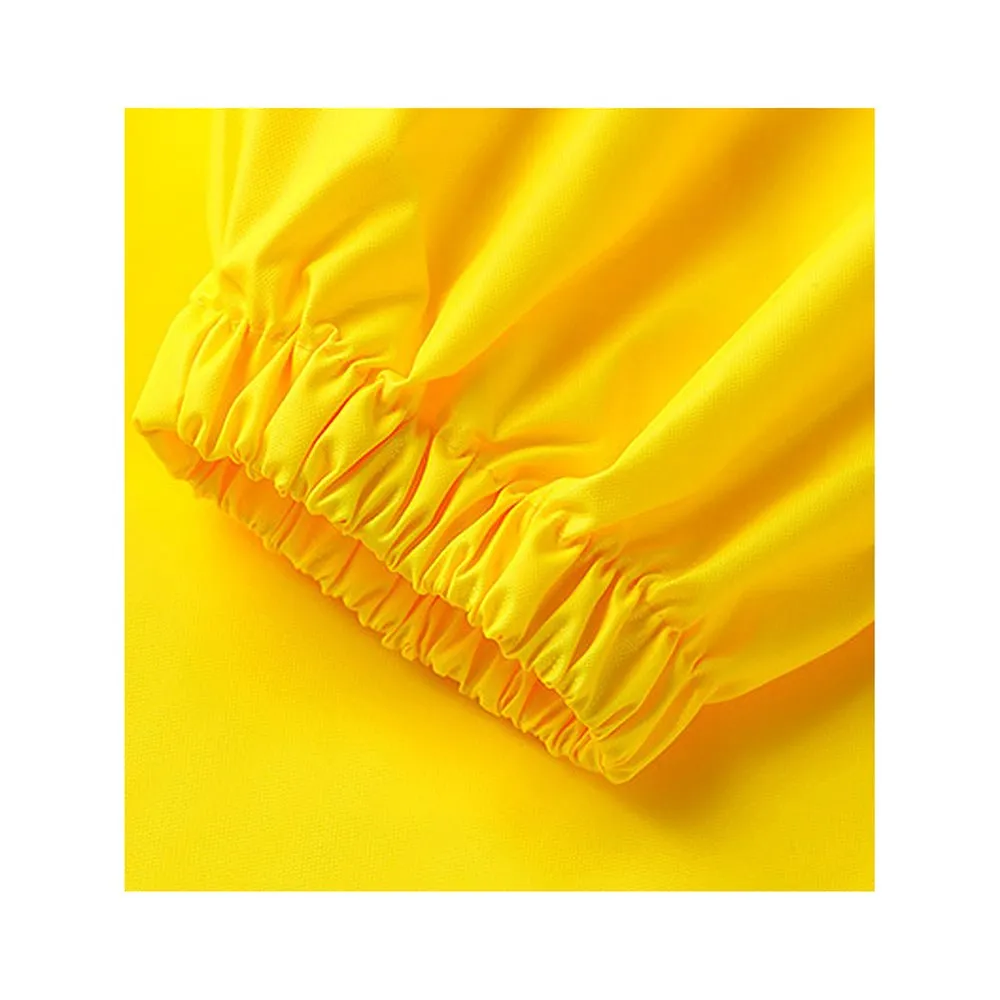 Fluorescent Yellow Dino Park Raincoat for Kids and Toddlers
