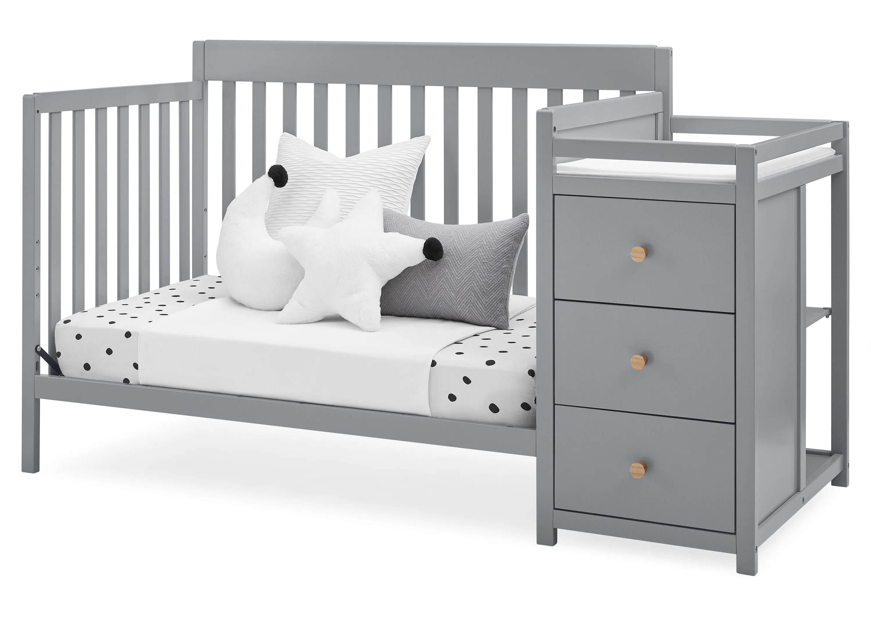 Flynn 5-in-1 Convertible Crib and Changer