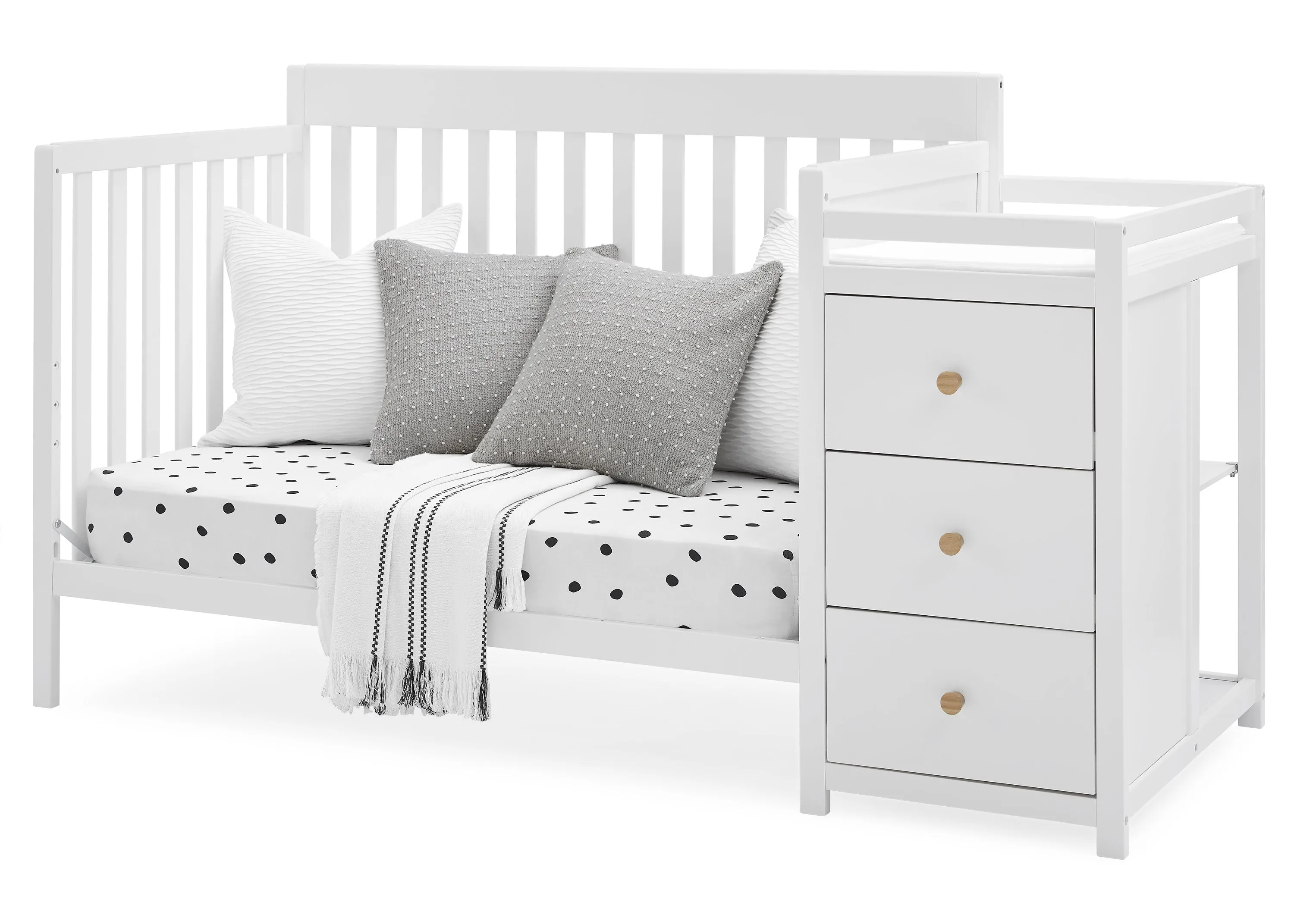 Flynn 5-in-1 Convertible Crib and Changer