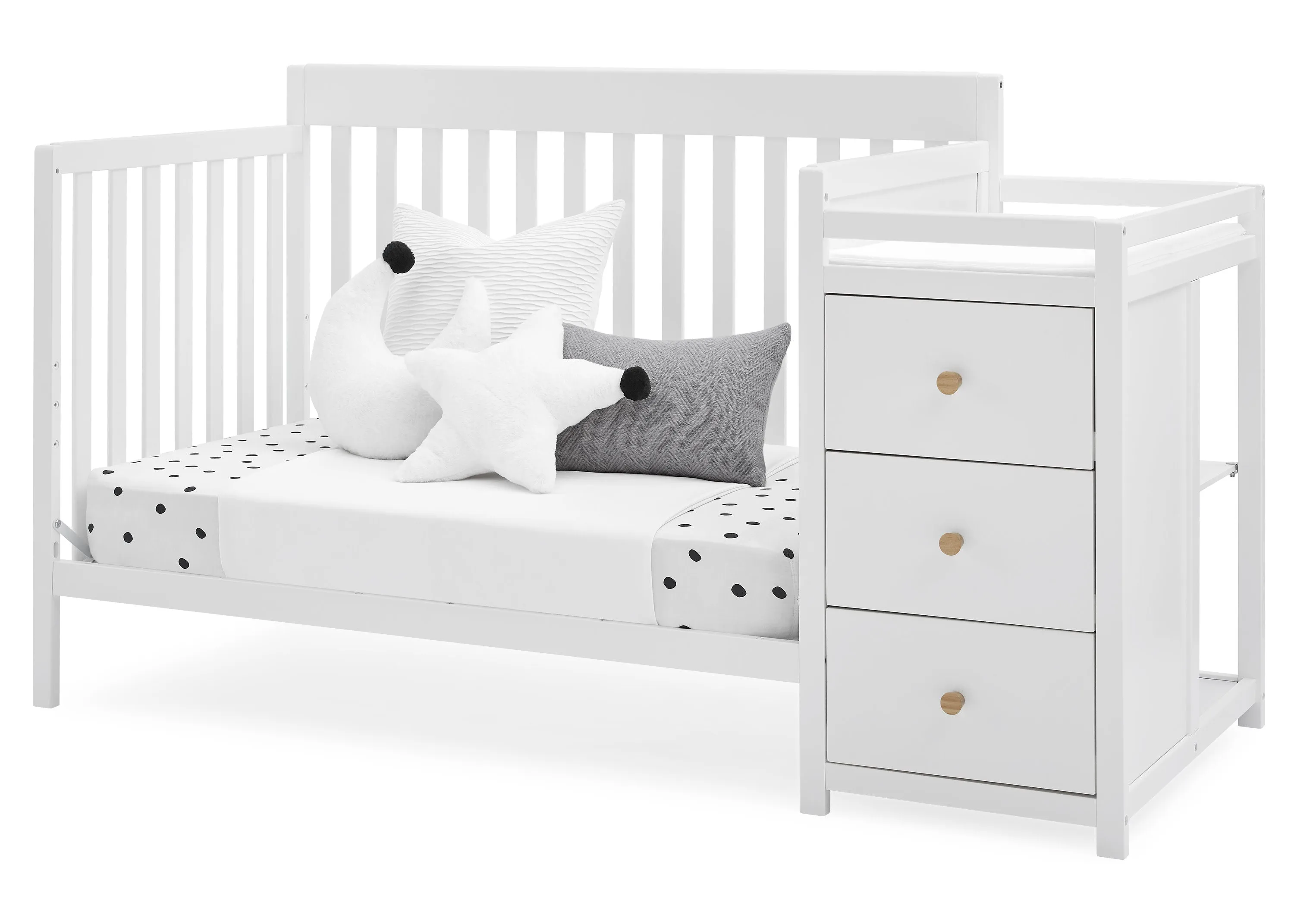 Flynn 5-in-1 Convertible Crib and Changer