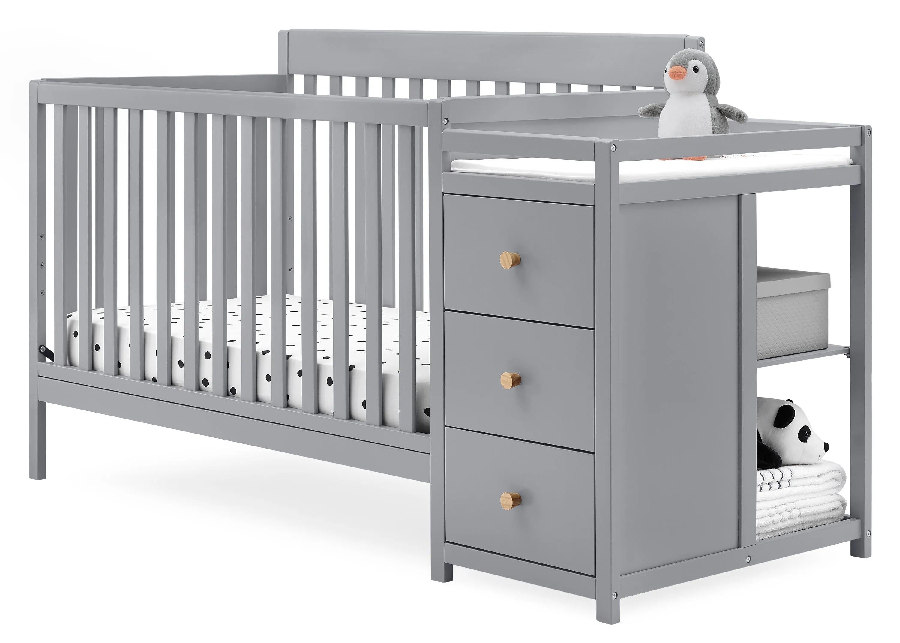 Flynn 5-in-1 Convertible Crib and Changer