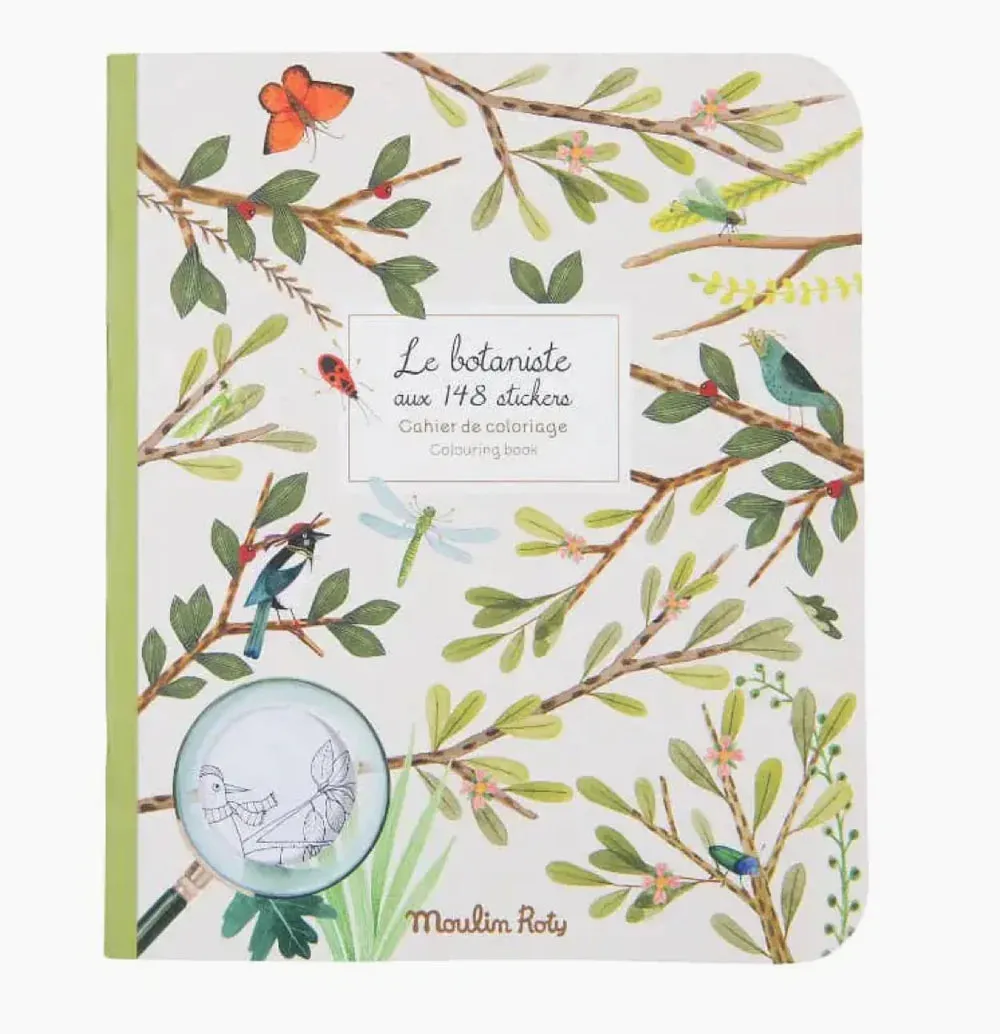 garden coloring sticker book