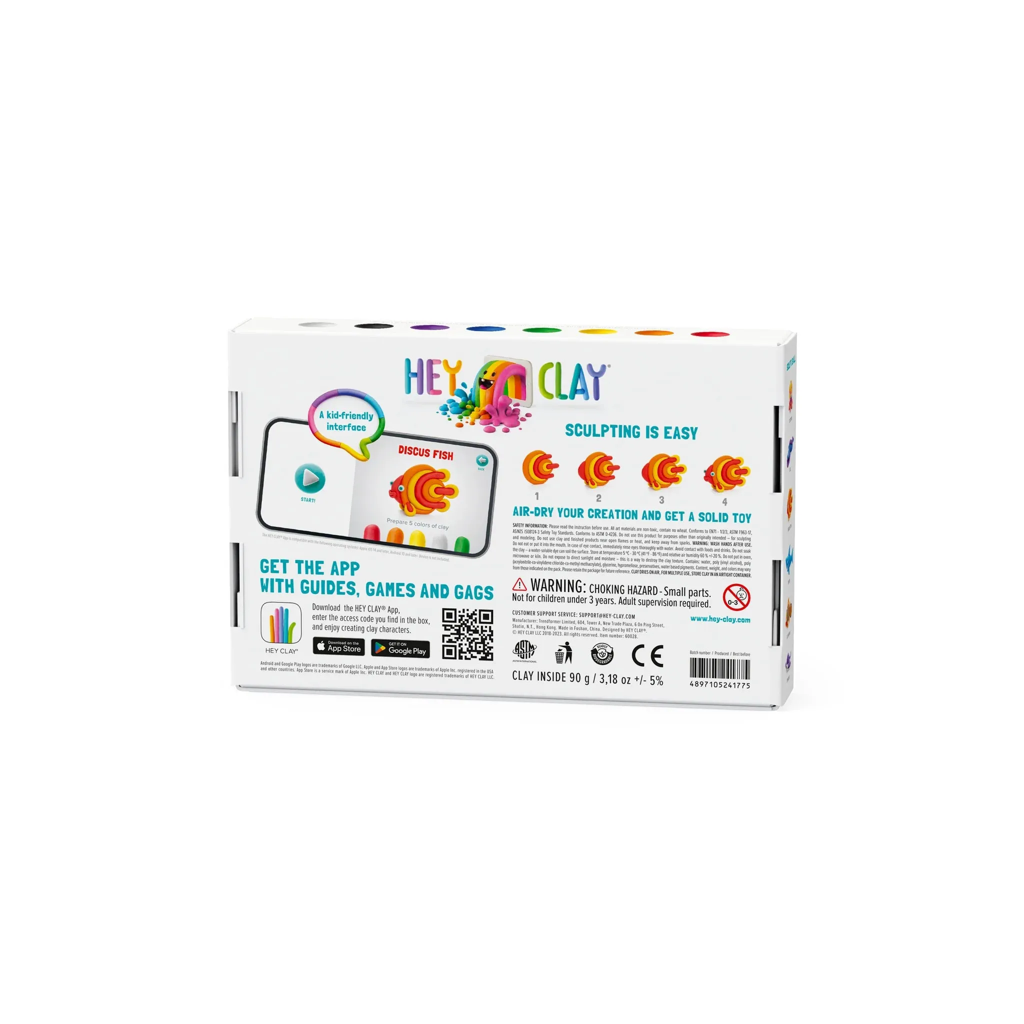 Hey Clay Ocean - Clownfish, Discus Fish, Eel