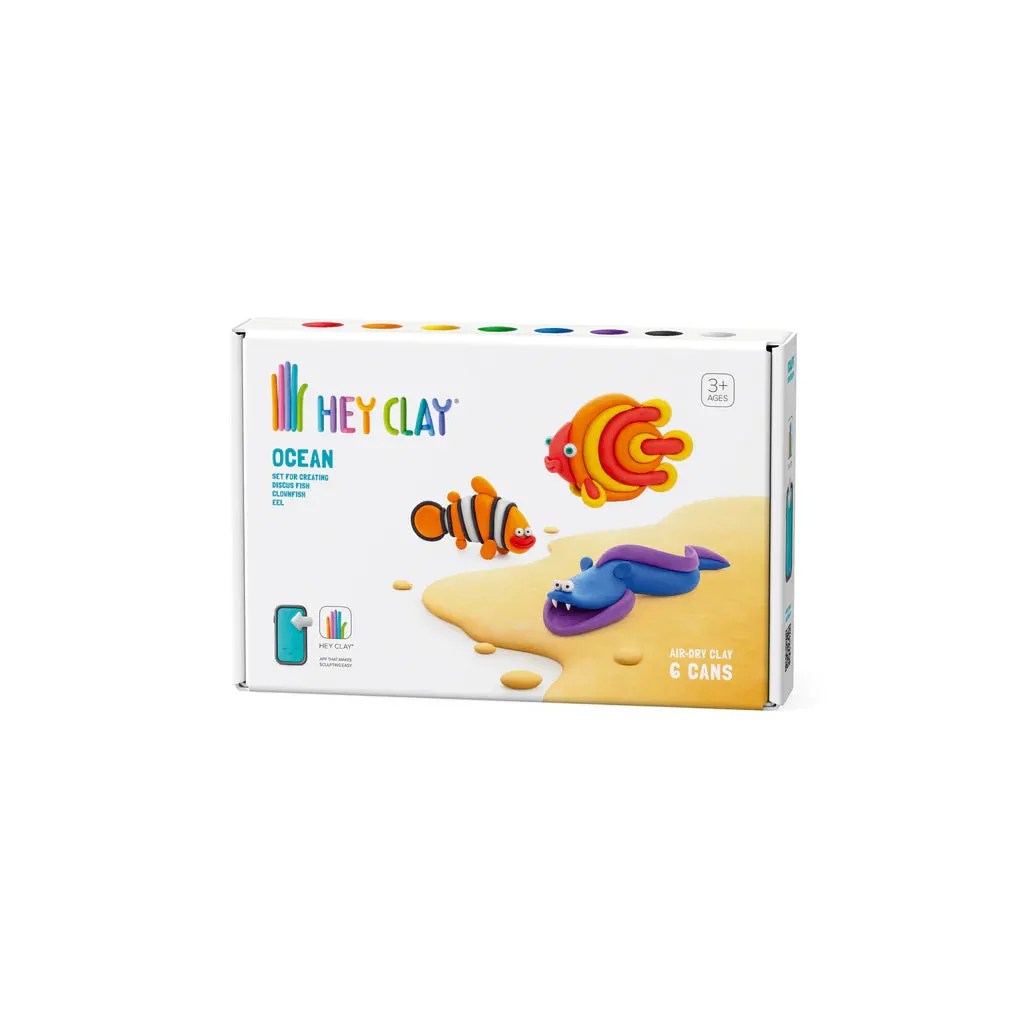 Hey Clay Ocean - Clownfish, Discus Fish, Eel