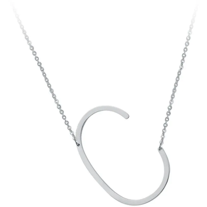 Initial Necklace - Silver