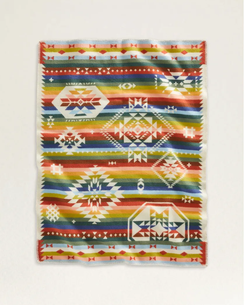 Jacquard Crib Blanket<br>Wild Blooms