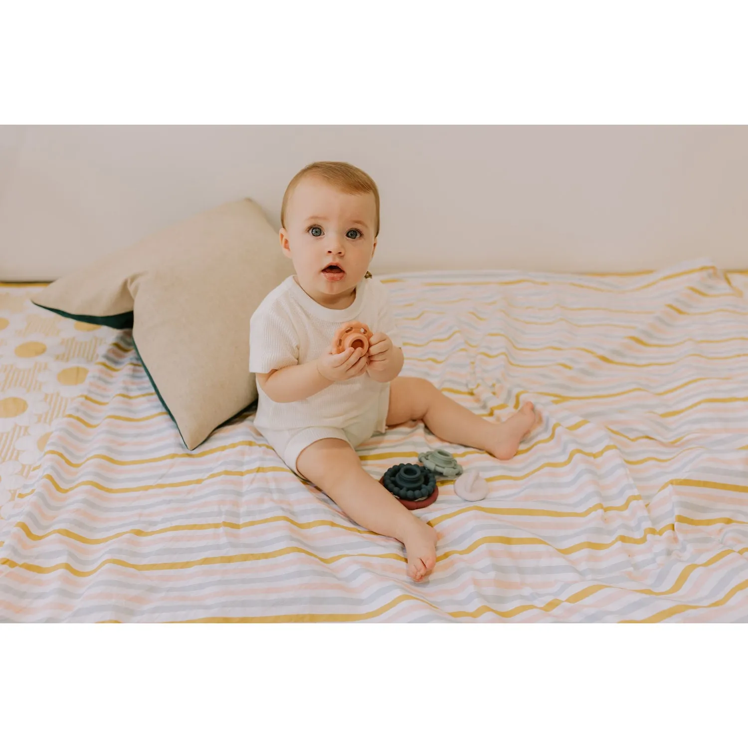 Jellystone Designs Rainbow Stacker Teether & Toy - Earth