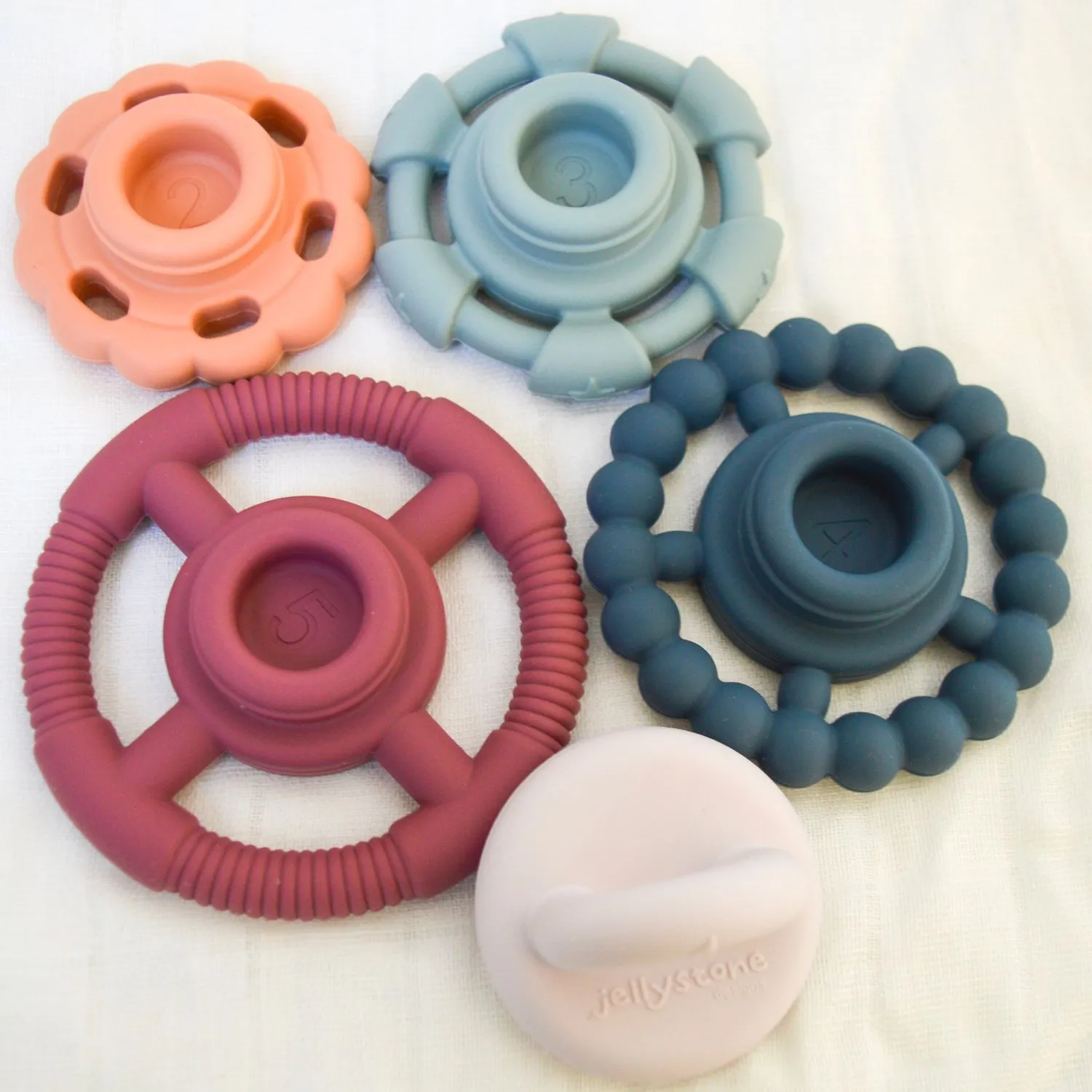 Jellystone Designs Rainbow Stacker Teether & Toy - Earth