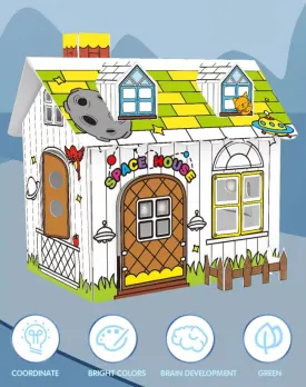 Kids DIY Cardboard House