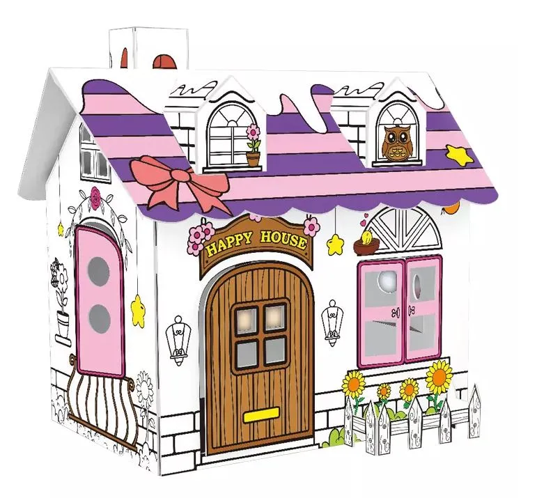 Kids DIY Cardboard House
