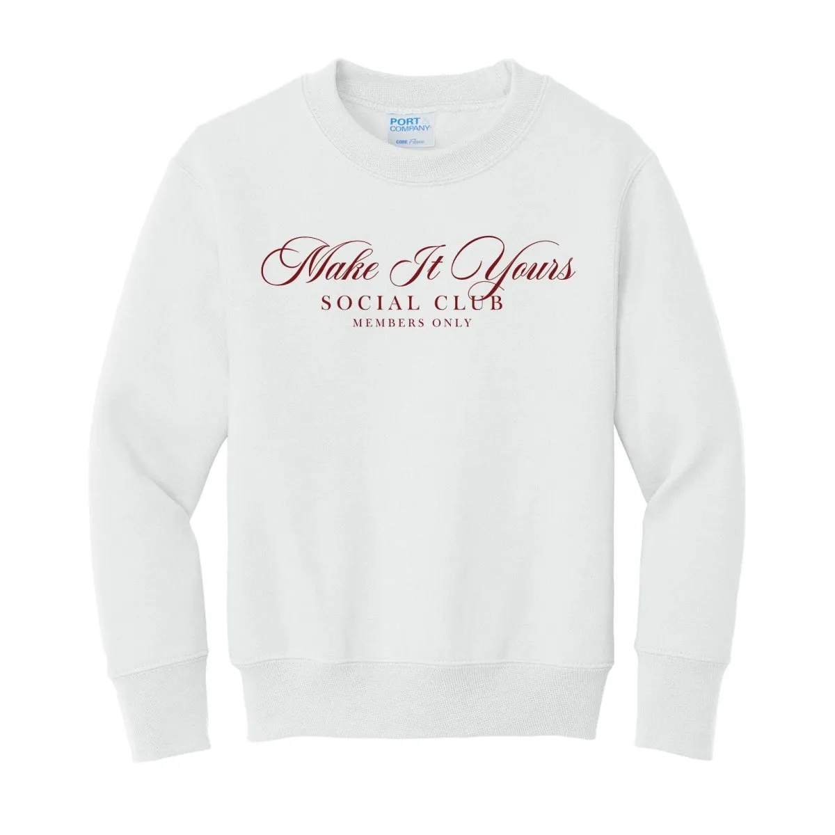 Kids Make It Yours™ 'Social Club' Crewneck Sweatshirt