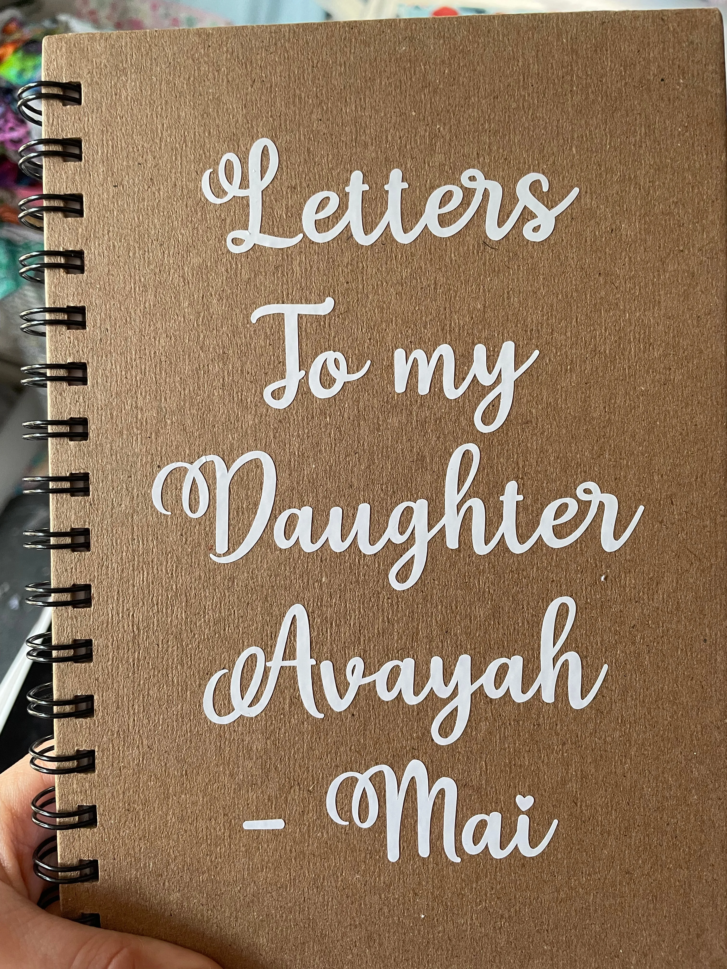 Letters to my Child note book