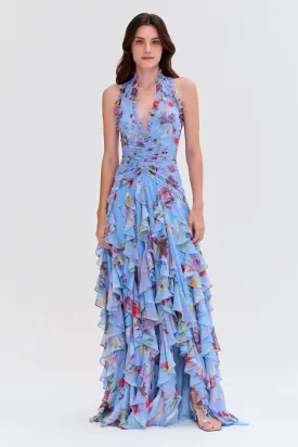 LILY FLOWER FLUTTER GOWN