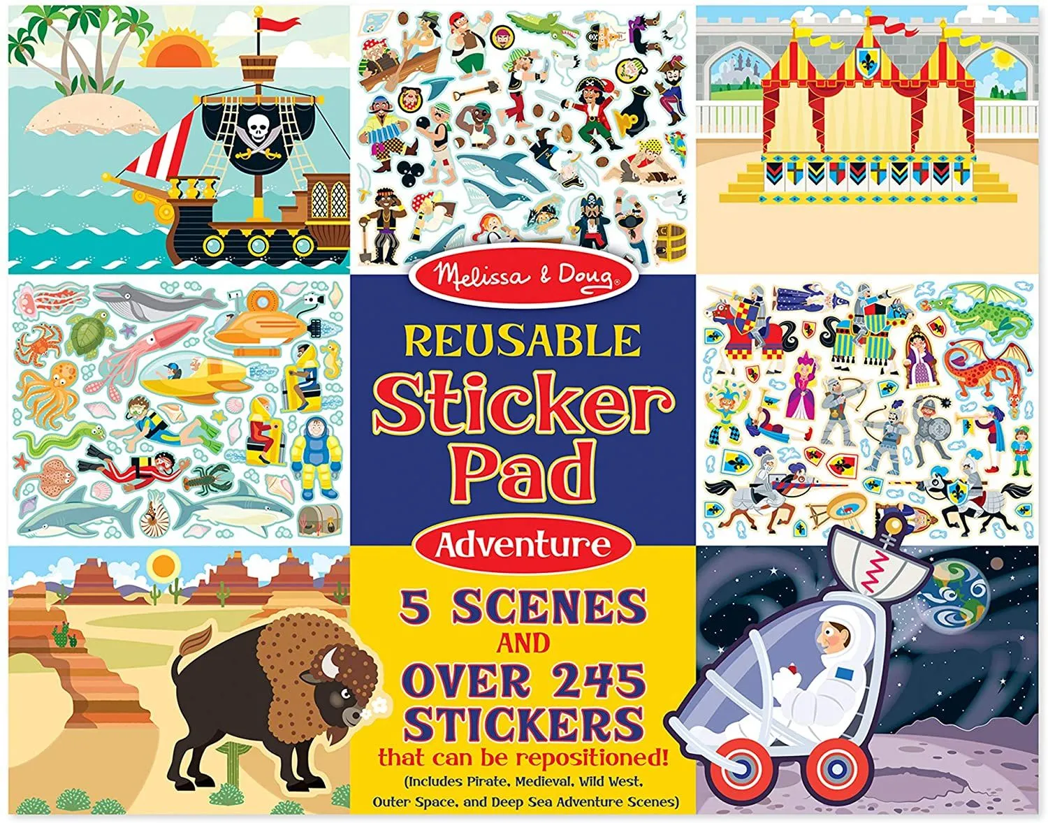 Melissa & Doug Reusable Sticker Pad - Adventure Pad