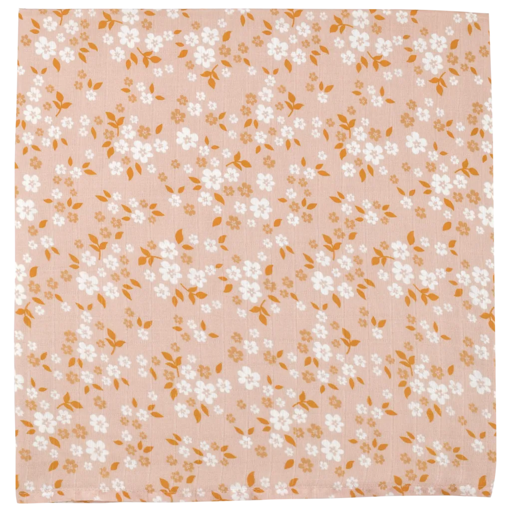Mini Wander | Muslin Swaddle - Whimsy Floral Multi Peach