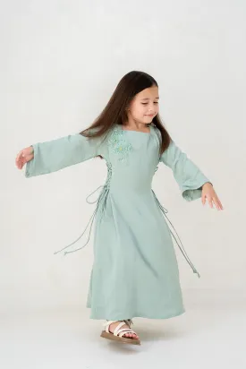 Minty Mist Kids Abaya
