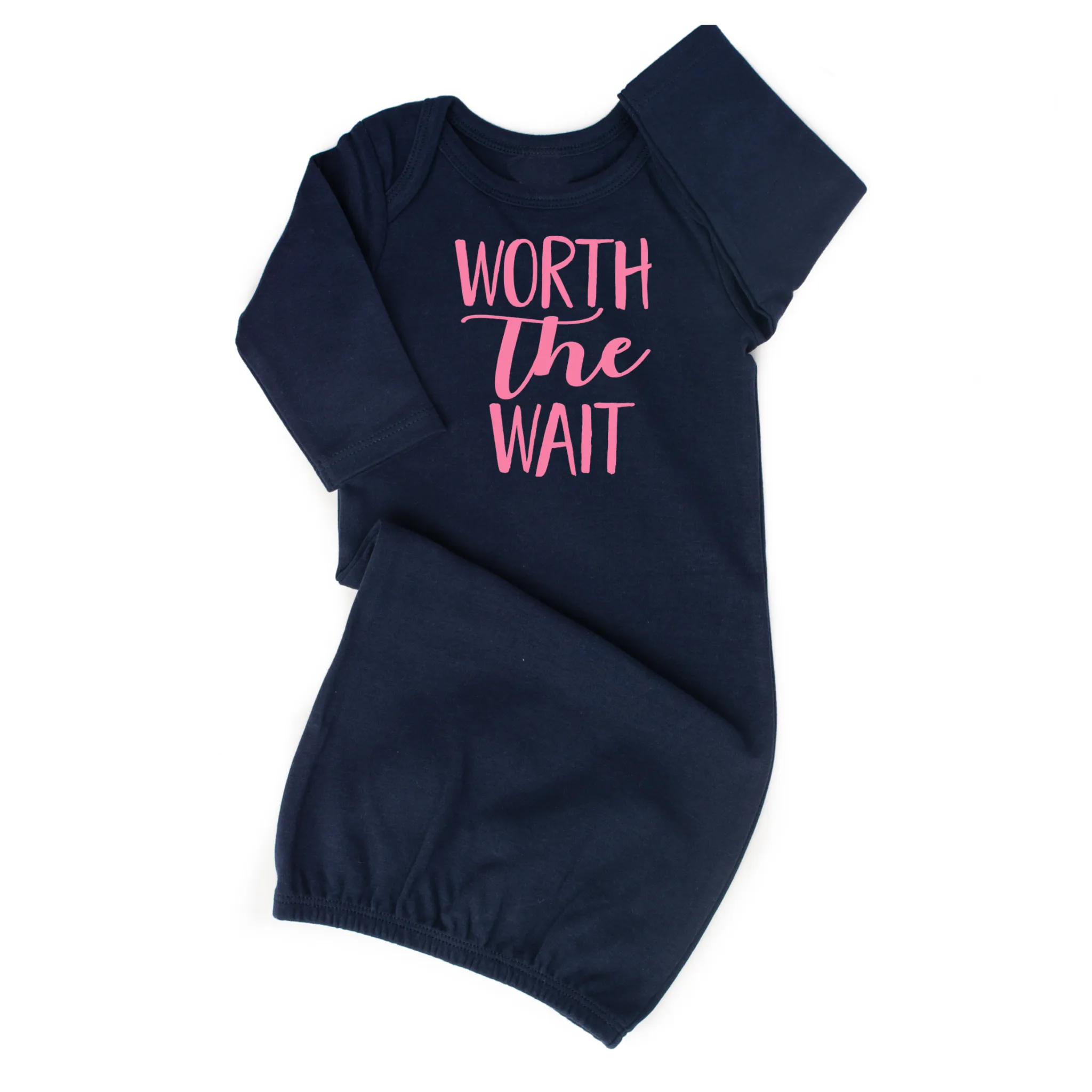 Navy and Pink Worth the Wait gown