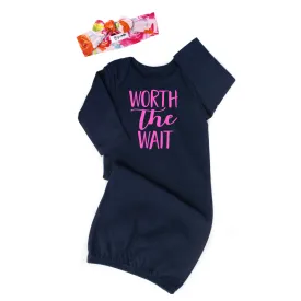 Navy and Pink Worth the Wait gown