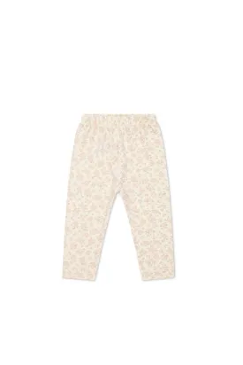 Organic Cotton Everyday Legging - Rosalie Floral Mauve