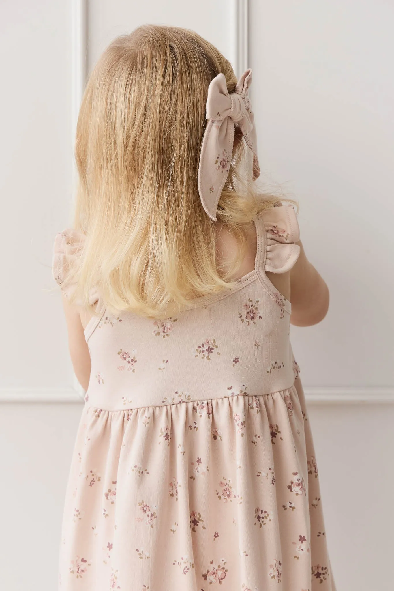 Organic Cotton Gracelyn Dress - Petite Fleur Soft Peony