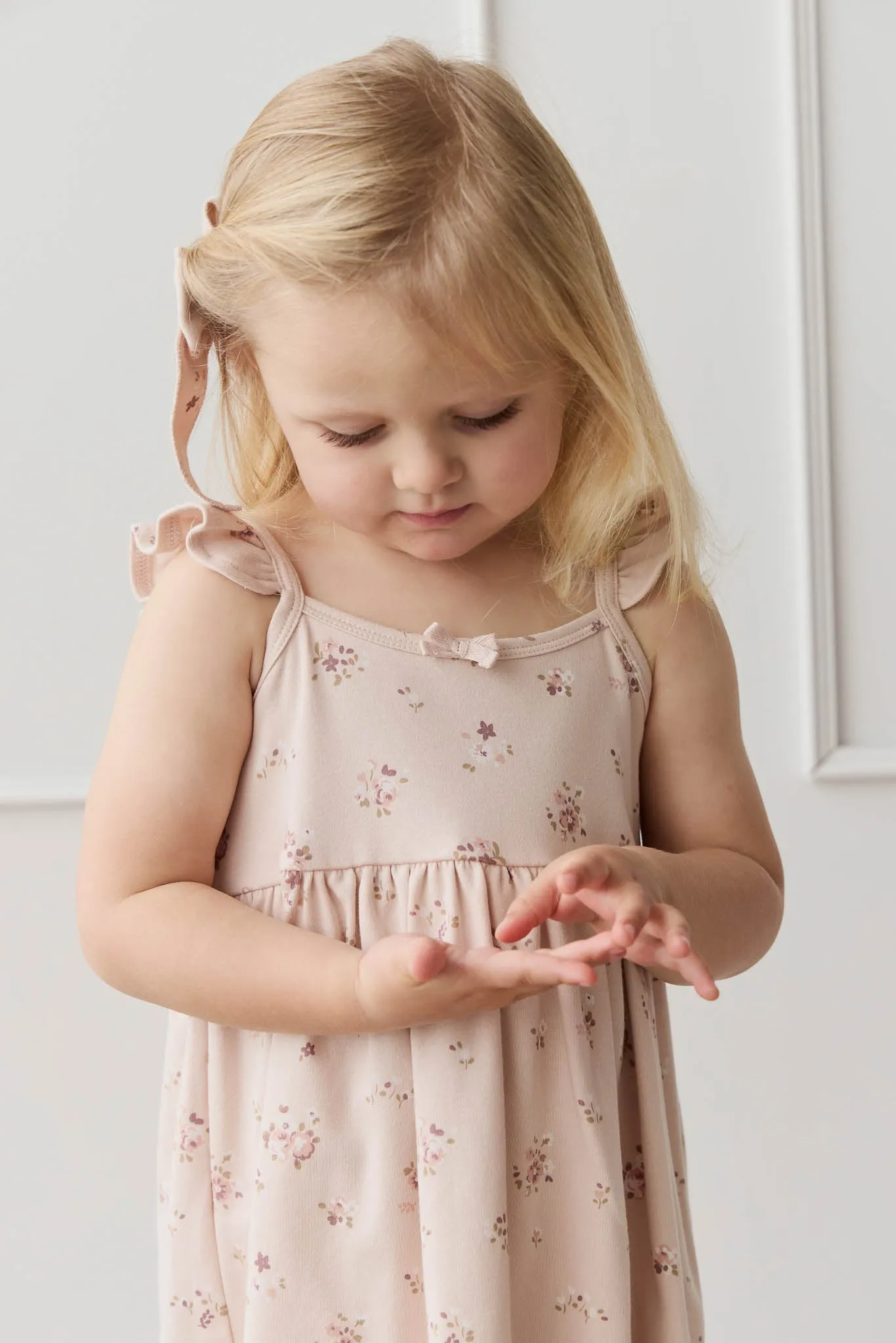 Organic Cotton Gracelyn Dress - Petite Fleur Soft Peony