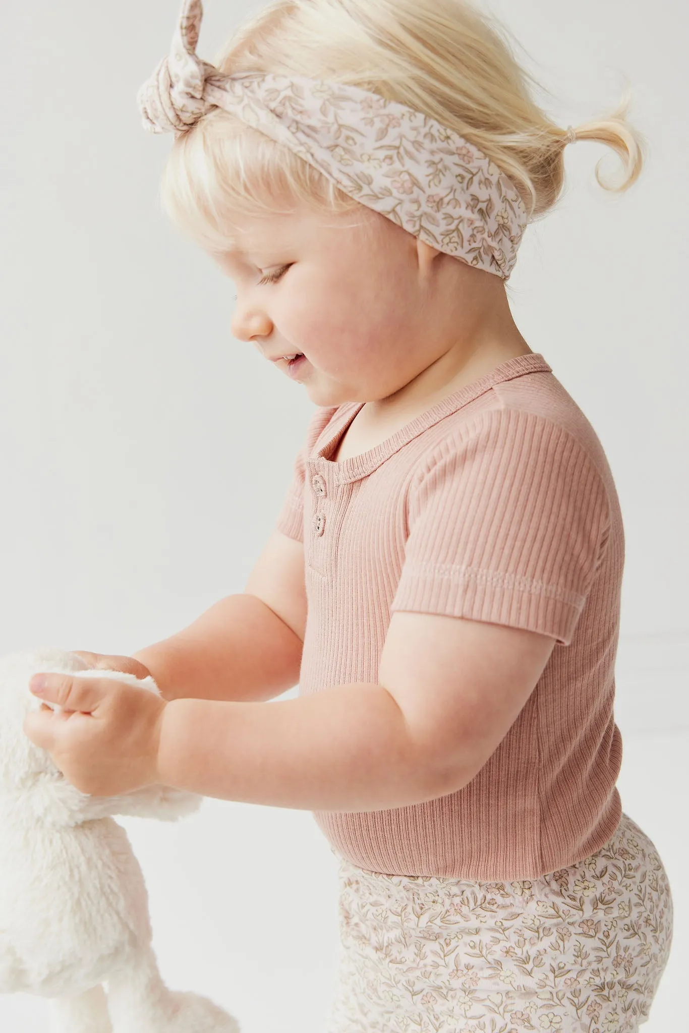 Organic Cotton Headband - Ariella Mauve