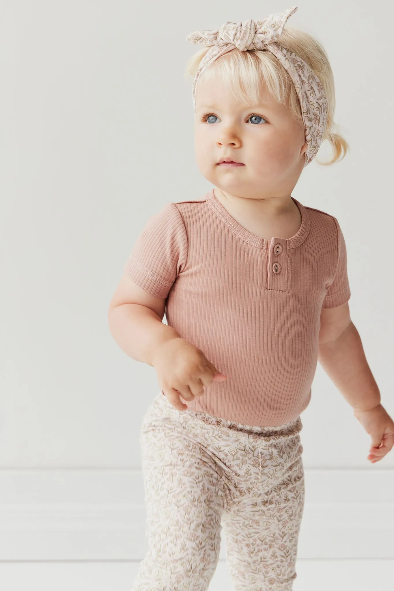 Organic Cotton Headband - Ariella Mauve